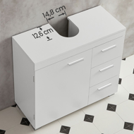 Skříňka pod umyvadlo IVY, 30x70x64 cm, bílá