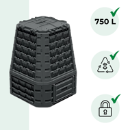 Kompostér EVOGREEN VARIO, 750 l, černý