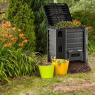Zahradní kompostér COMPOGREEN, 380l, černá