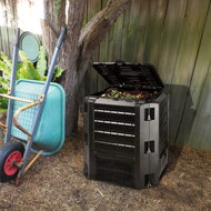 Zahradní kompostér COMPOGREEN, 380l, černá