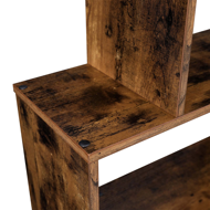 Police/regál na knihy PRESTON, 70x24x190,5cm, hnědá