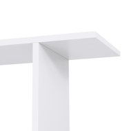 Police/regál na knihy PRESTON, 70x24x190,5 cm, bílá