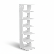 Botník CINDY, 6 úrovní, 30x26,4x110,4cm, bílá