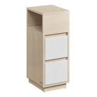 Noční stolek ROBIN, 30x25x65cm, bílá/béžová