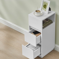 Noční stolek ROBIN, 30x25x65cm, bílá