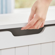 Truhla s úložným prostorem GRETA, 76x48x40 cm, bílá