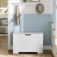 Truhla s úložným prostorem GRETA, 76x48x40 cm, bílá