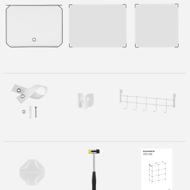 Organizér na boty KIMBERLY, 10 boxů, bílá/průhledná