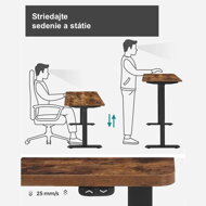 Stabilní elektrický stůl s nastavením výšky