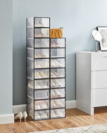 Organizér na boty MARI, 18boxů, černá/průsvitná