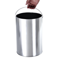 Stojanový popelník s odpadkovým košem SMOKE, 60,5x24,5cm, černá