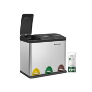 Koš na třídění odpadu SORT 24l (3x8l), ocelová
