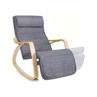 Houpací křeslo, lenoška SWING nosnost 150kg, 67x115x91cm, šedá