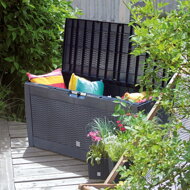 Odkládací box RATO, 310l, 119x48x60cm, antracitová