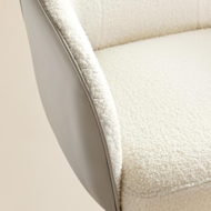 Kancelářská židle SABINA, max. 110 kg, bílá/béžová