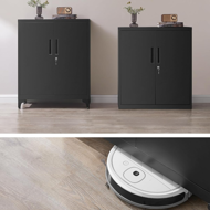 Víceúčelová kovová skříňka RAVEN, 40x80x90cm, černá