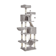Kočičí strom PANTHER, 60x50x206cm, šedá