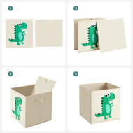 Trojice 30x30cm boxů DINO pro děti