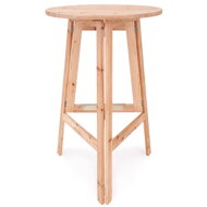 Koktejlový stolek, masivní dřevo Ø 78cm, sklopné