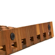 Koupelnová předložka CUBE, akáciové dřevo 80x50x1cm, hnědá