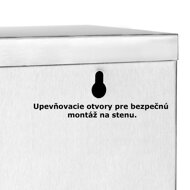 Nástěnná lékárnička SAVE, 25x12x48,5cm, stříbrná