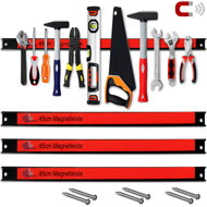 Magnetická lišta HOLDER, 3ks, 45cm, červená/černá