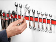Magnetická lišta HOLDER, 3ks, 45cm, červená/černá