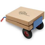 Rudl sklápěcí CART s nafukovacími pneumatikami, max. 200kg, modrá