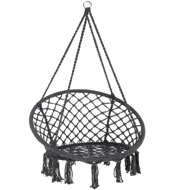 Závěsné křeslo BOHO, Ø61cm, antracitová