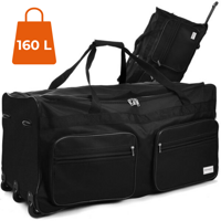 Cestovní taška na kolečkách JOY 160l, černá