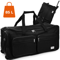 Cestovní taška na kolečkách ROLL 85 l, černá