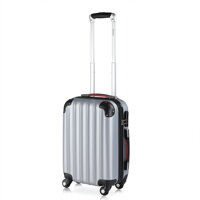 Cestovní kufr s tvrdým obalem Baseline stříbrný 34 l
