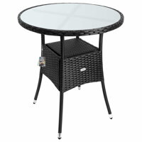 Zahradní stůl RENO, Ø60cm, černá