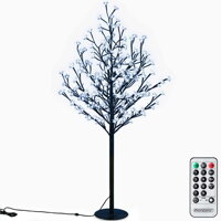 Svítící strom TŘEŠEŇ do interiéru i exteriéru, 180cm, modrá