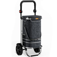 Nákupní taška na kolečkách EASY, 50l, černá