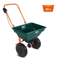Posypový vozík SEED, 20l, zelená/oranžová