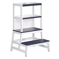 Učící věž PLAY borovice, 93x56x49, bílá/antracit