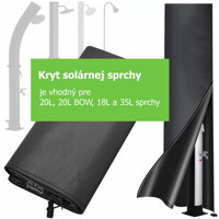 Kryt solární sprchy, 220x70cm, černý