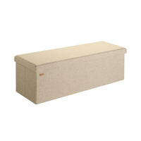 Taburet s úložným prostorem EDUMUND 115x38x38cm, béžová