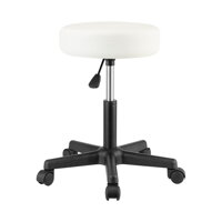Taburetka na kolečkách BONY, Ø35cm, bílá 