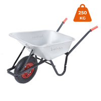Kolečko BARRY pozinkovaný, max. 1 kapacita 100l/250kg, stříbrná/černá