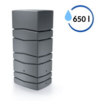 Sud na dešťovou vodu AQUA TOWER světle šedý 650l