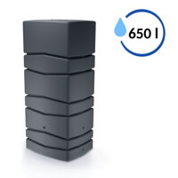 Sud na dažďovú vodu AQUA TOWER antracit 650l