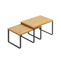 Sada bambusových organizérů CEZAR, 2ks, hnědá/černá