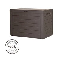 Odkládací box Woodebox se sklopným víčkem hnědá 190L - 78x44x55cm