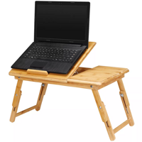 Stolek pod notebook i do postele sklápěcí z bambusu