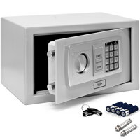 Elektrický nábytkový trezor Safety stříbrný 31x20x20 cm