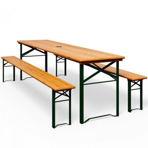 Pivní set KLASIK, 170cm, přírodní hnědá