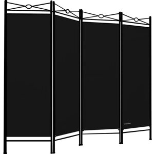 Paravan LUCCA, 163x180cm, černá