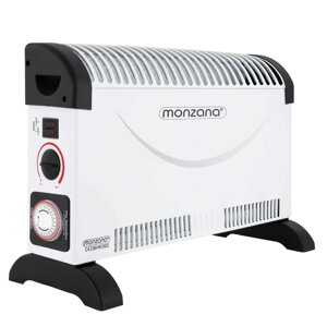 Konvektorový ohřívač 2000W s časovačem, bílý